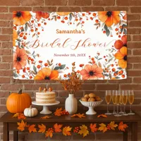 Rustic Boho Orange Bloom Berry Frame Bridal Shower Banner