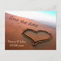 Beach Save the date Announcement Postcard