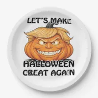 Let's Make Halloween Great Again Classic Paper Plates