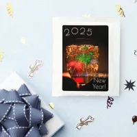 2025 wishes with fireworks and bubbles tea bag drink mix