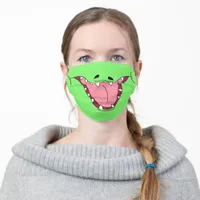 Alligator Mouth Green Adult Cloth Face Mask