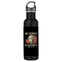 No Kings In America Since 1776 Vintage Flag Stainless Steel Water Bottle