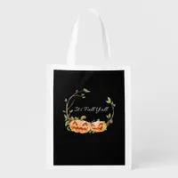 It’s Fall Y’all Halloween Cool Unique Style Grocery Bag