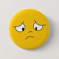 Orange Sad Face Face Button