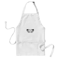 Til Death - Skeleton Heart Hands  Adult Apron
