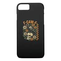 F-Caw-F Crow Pun Funny Bird Cawing Grunge Hallowee iPhone 8/7 Case