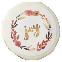 Christmas Joy Watercolor Wreath ID292 Sugar Cookie