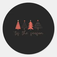 Tis The Season Essential Classic Round Sticker