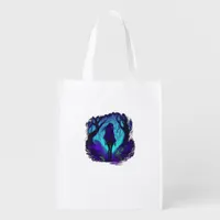 Fey Gothic Emo Goblincore Aesthetic  Forest Graphi Grocery Bag