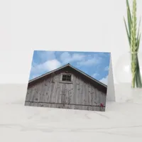 Old Red Barn, Birthday Card