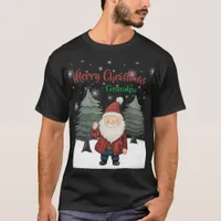 Jolly Christmas Santa Festive Custom T-Shirt