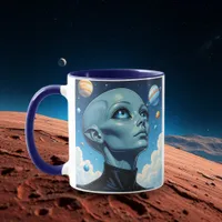 Beautiful Extraterrestrial Alien Being personalize Mug