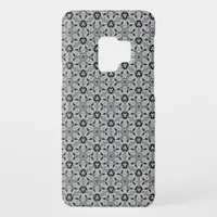 Geo Hexagon Black + Silver Pattern Galaxy SII Case