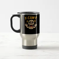 Halloween F-Caw-F Skull Travel Mug
