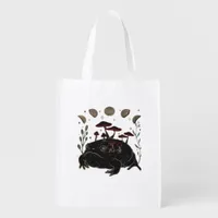 Academia Moon Witchy Goblincore Aesthetic Frog Cla Grocery Bag