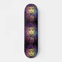 Psychedelic Dreamy Girl - Surrealism Painting Skateboard Deck