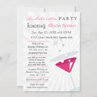 pink Martini Mod Bachelorette Party Invitation