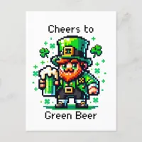 Cheers to Green Beer | St Patrick's Day   Postcard