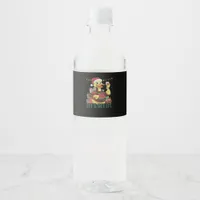 Christmas Duck, Let's Get Lit  Water Bottle Label