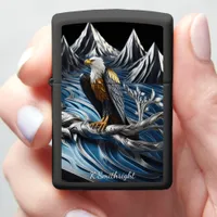 Eagle's View: Gorge, Crown, Sapphire, Plate full Zippo Lighter