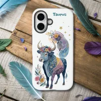 Astrology Infused Taurus Zodiac AI Designed iPhone iPhone 16 Case