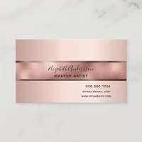 Rose gold elegant modern business business card