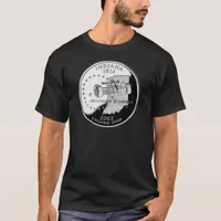 State Quarter of Indiana Reverse Side Faux T-Shirt