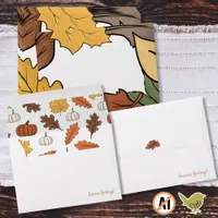 Autumn Leaves Hand-drawn Illustrations Envelope
