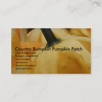 Country Bumpkin Pumpkin Patch, 15... Business Card