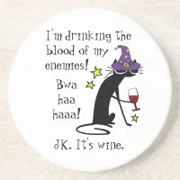 Blood of My Enemies, JK Wine, Black Cat Coaster