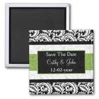 green Save the date magnet