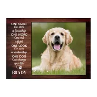 Rustic Dog Lover Quote Keepsake Dog Photo Plaque  Acrylic Print