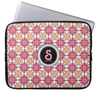 Girly Pink +Gold Geometric Pattern Sleeve/Case Laptop Sleeve