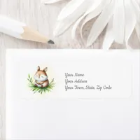 Woodland Forest Animal BabyShower  Label