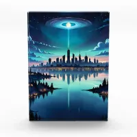 Out of this World - Magical Nighttime Skyline Photo Block