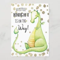 ~ Green Dragon Baby Boy Baby Shower Invitation