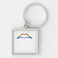 Bone Hands Heart Classic Keychain