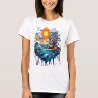 Mermaid Surreal Subconscious Sun-Kissed Morning T-Shirt