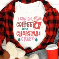 I Run On Coffee and Christmas Cheer Tri-Blend Shirt