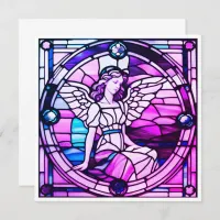 Stained Glass Window Christmas Angel