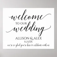 PICK-YOUR-OWN-COLOR! Romantic Wedding Welcome Sign