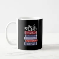 Let's Get Lit - Vintage Horror Book Lover Bookworm Coffee Mug