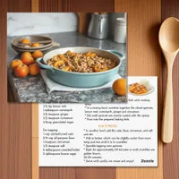 Apricot Crisp Recipe Card