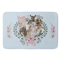 GOAT ART | Home is Where My Goats Are GetYerGoat Bathroom Mat