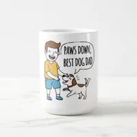 Paws Down, Best Dog Dad Father's Day Coffee Mug