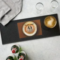 I see you - Funny customizable wife photo  Bar Mat