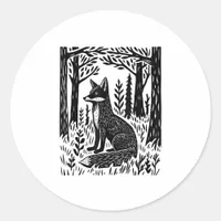 Cottagecore Forestcore Goblincore Forest Woodland Classic Round Sticker