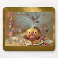 Vintage Jack o'Lantern with Witches Mouse Pad