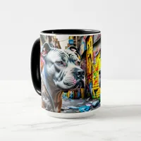 Urban Graffiti Street Art Pitbulls Mug