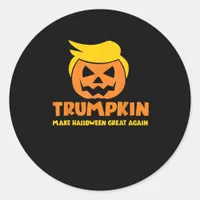 Trumpkin Make Halloween Great Again Jack O Lantern Classic Round Sticker